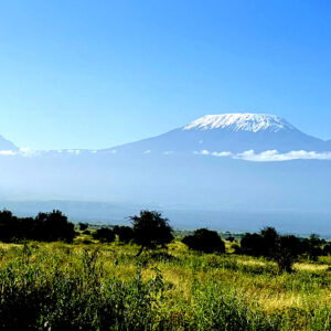 A view of Mount Kilimanjaro from Amboseli National Park, Kenya 2012
